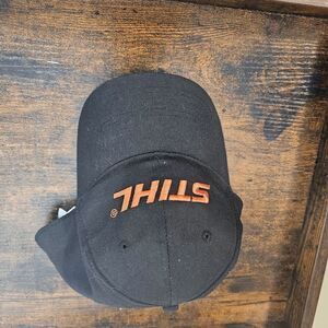 Stihl Snapback Cap Men's Black Adjustable Size